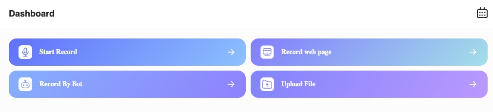 Recording Method Selection