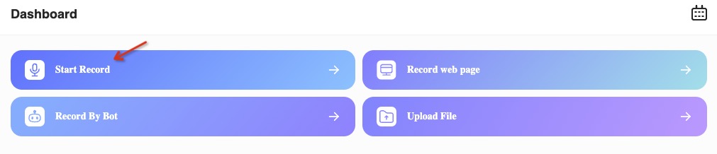 Start Record Button
