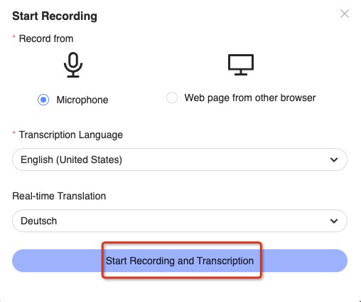 Target Language Selection