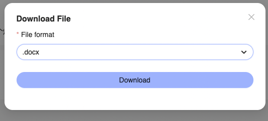 Download Confirmation