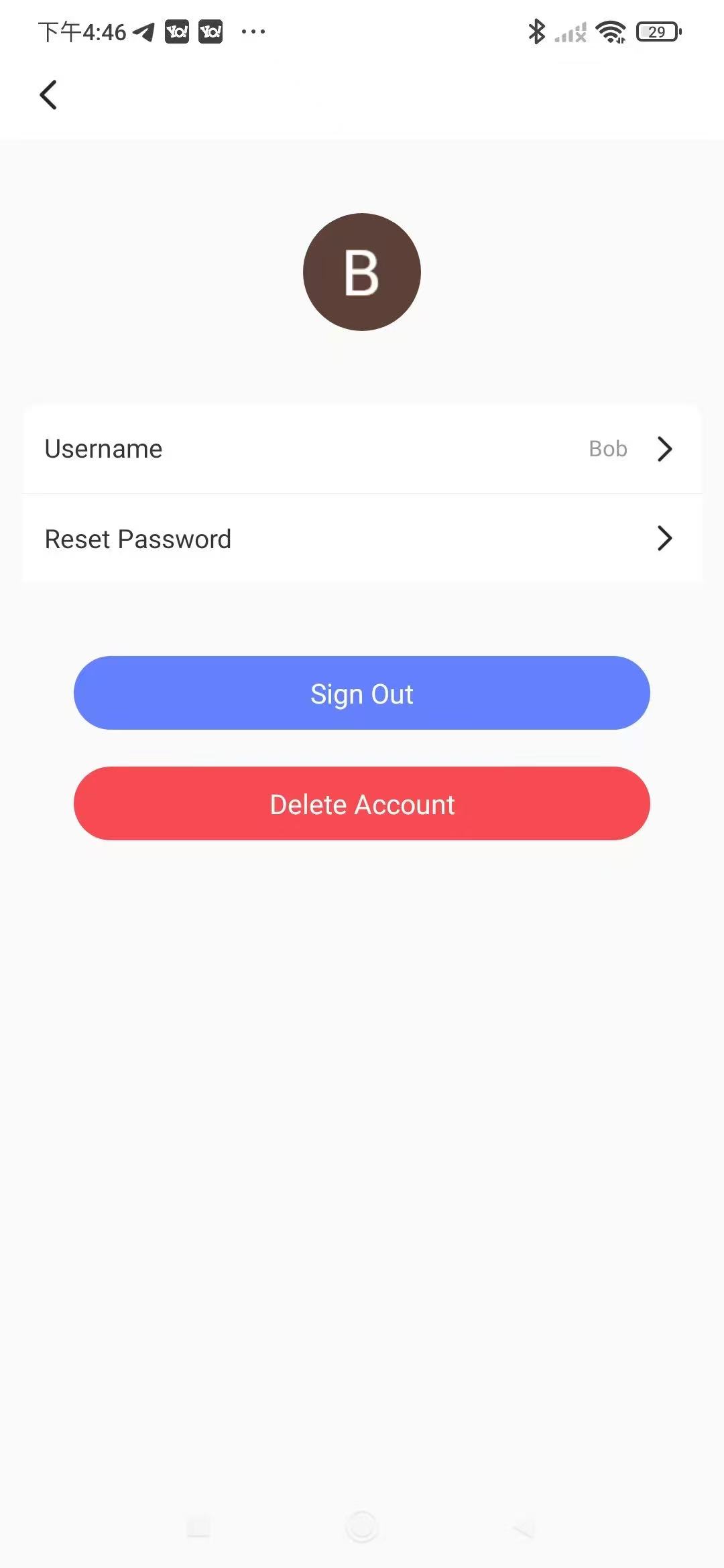 How to Delete Account Mobile Step 2